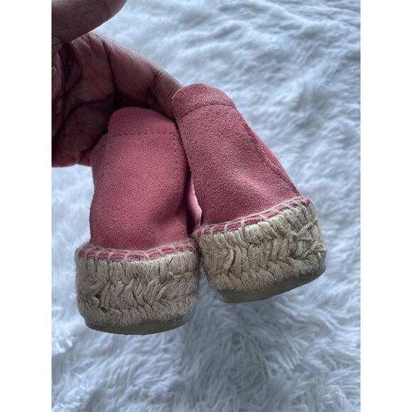 MANEBI Women's Suede Pink Espadrilles Size 41 - Picture 6 of 9
